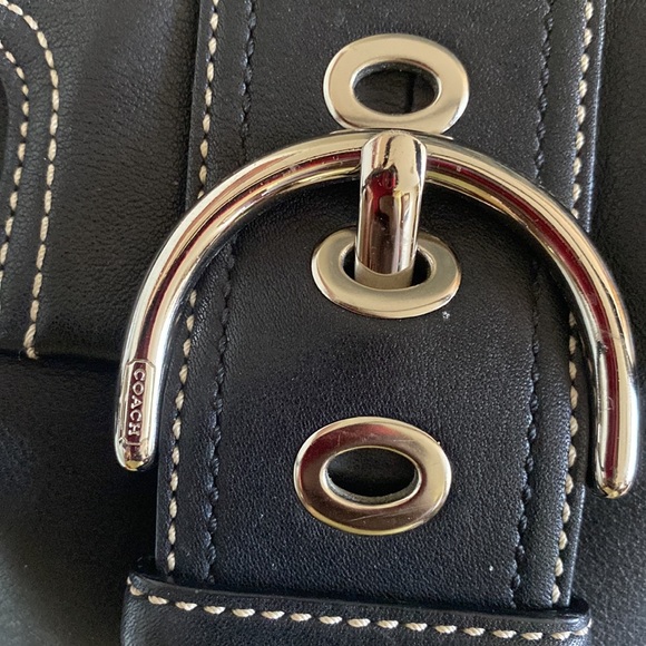 Coach purse handbag black 13"×10" with wallet - Picture 9 of 16